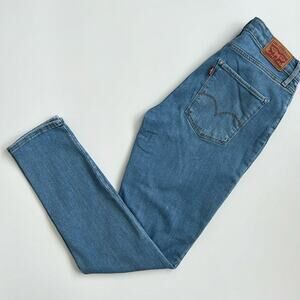 LEVI’S 721 high rise skinny distressed jeans light wash size 29